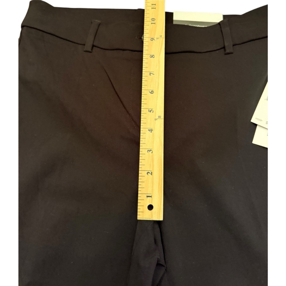 NWT Women's Rafaella Black Straight Leg High Rise Dress Pants Size 6 - Picture 9 of 11